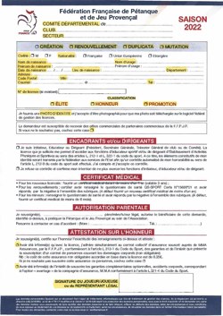 Document licence  Federation 2022