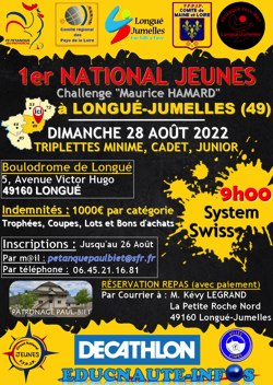 Affiche national jeunes LONGUE 2022